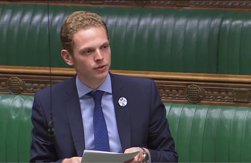 Jack Brereton MP addressing the House of Commons