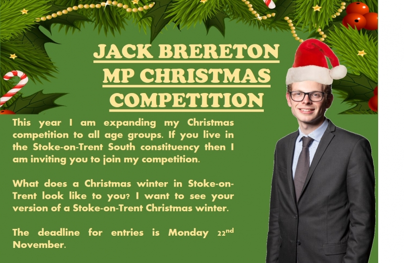 Jack Brereton MP launches Christmas competition! 