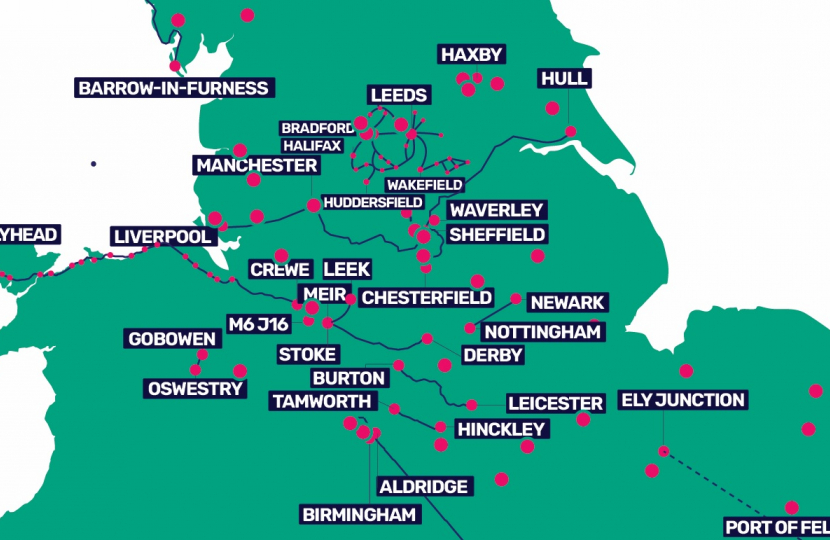Network North: a map of transport projects