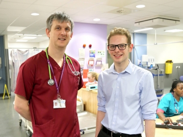 Jack with Dr. Chris Pickering