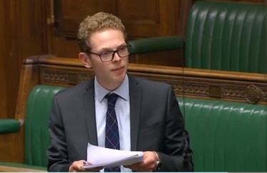 Jack Brereton addressing the House of Commons