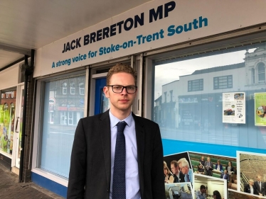 Jack Brereton MP in Longton