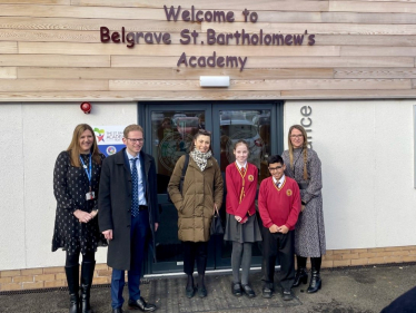 Baroness Barran visit to Belgrave St. Bartholomew’s Academy